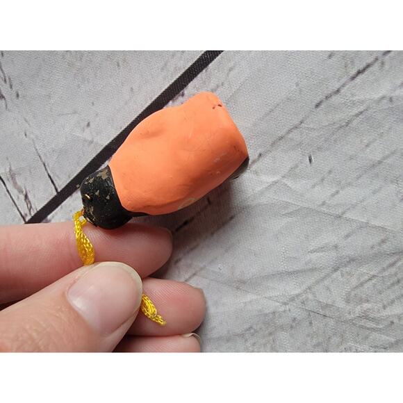 Adorable Vintage Clay Figurines Miniature Ornaments 2 Huishan Chinese Folk Art - Picture 8 of 10